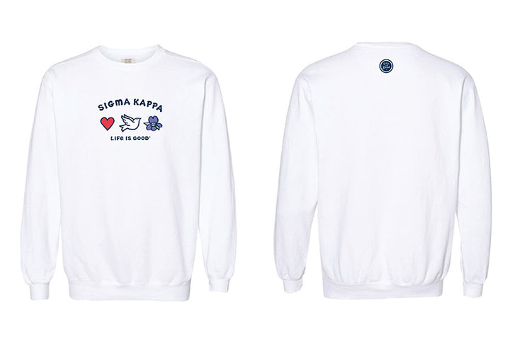 LIFE IS GOOD® Sorority Symbols Crewneck