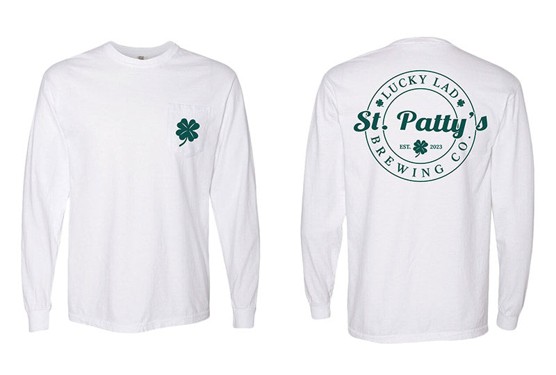 St. Patty's Brewing Co. Long Sleeve Pocket Tee