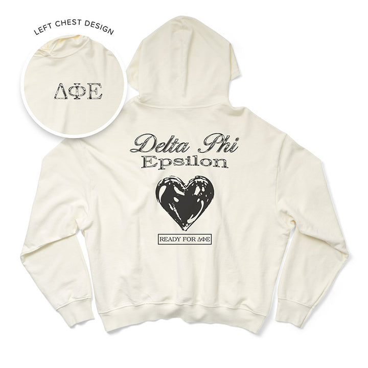 Vanilla Ice Metallic Heart Light Weight Sorority Hoodie