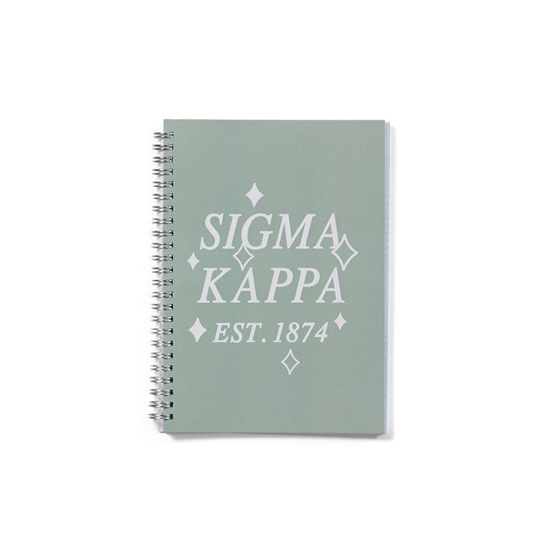 Green Sorority Notebook