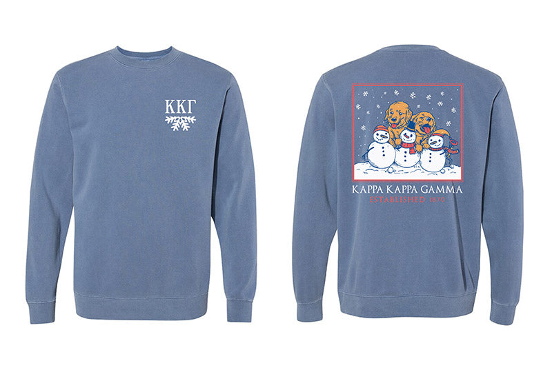 Snowy Puppy Crewneck - 2XL - 3XL