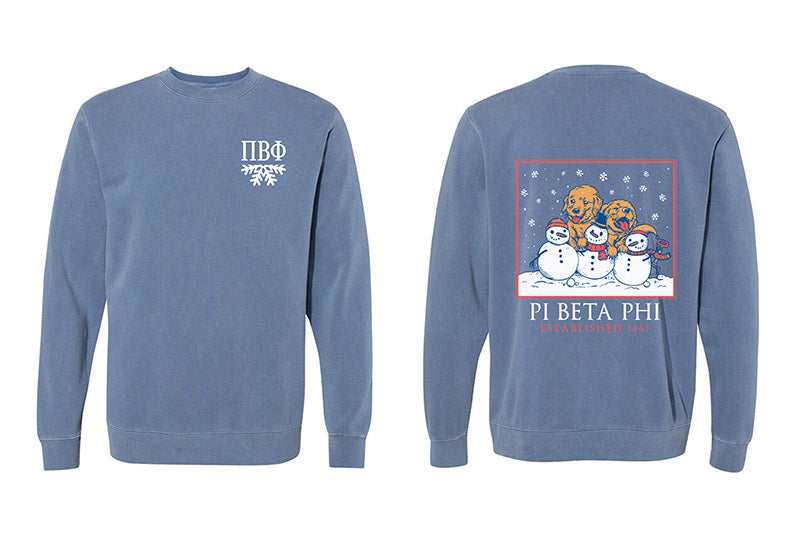 Snowy Puppy Crewneck