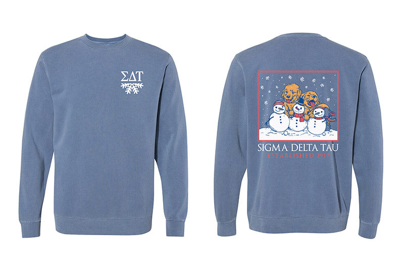 Snowy Puppy Crewneck - 2XL - 3XL