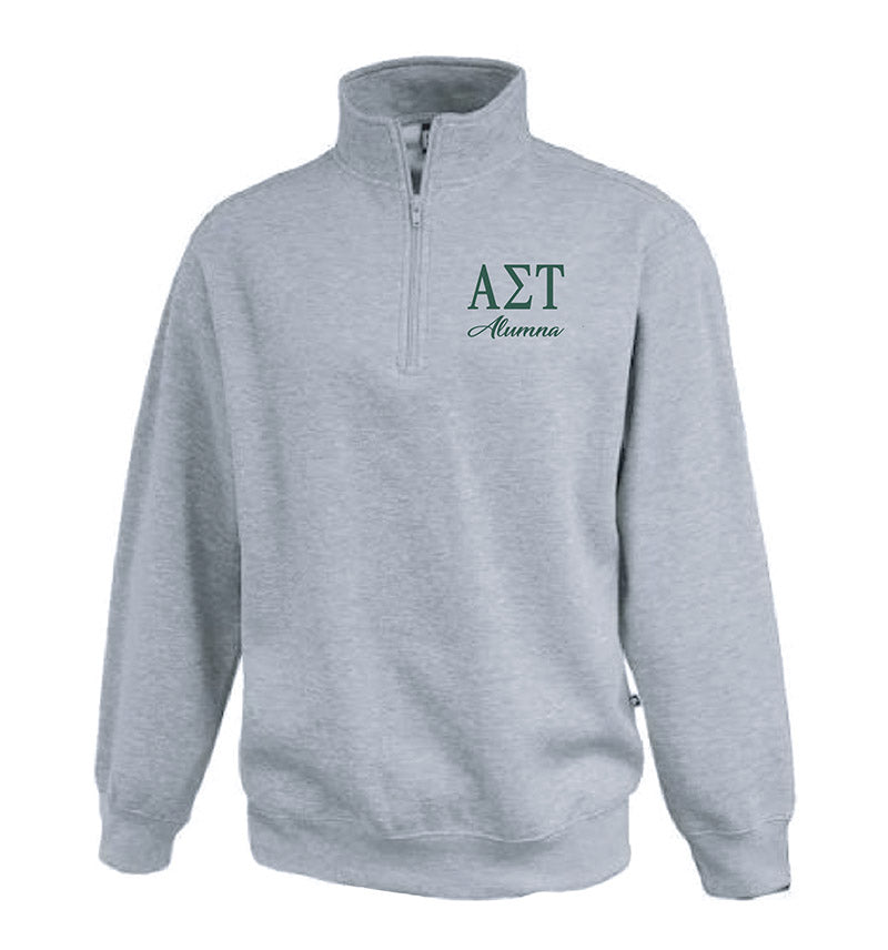 Alumna Embroidered Sorority Quarter Zip Sweatshirt