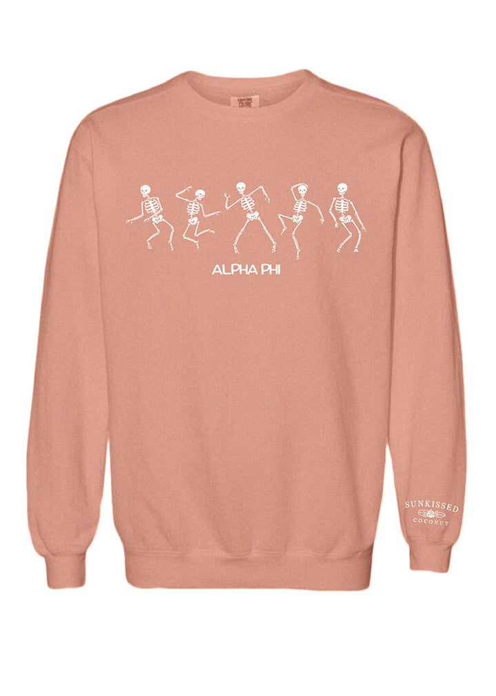 Sunkissed Coconut® Terracotta Skeleton Sorority Crewneck