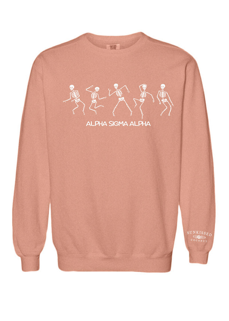 Sunkissed Coconut® Terracotta Skeleton Sorority Crewneck