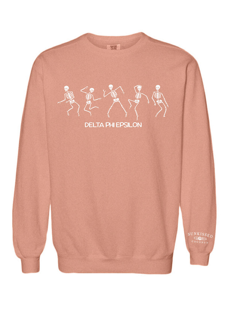 Sunkissed Coconut® Terracotta Skeleton Sorority Crewneck