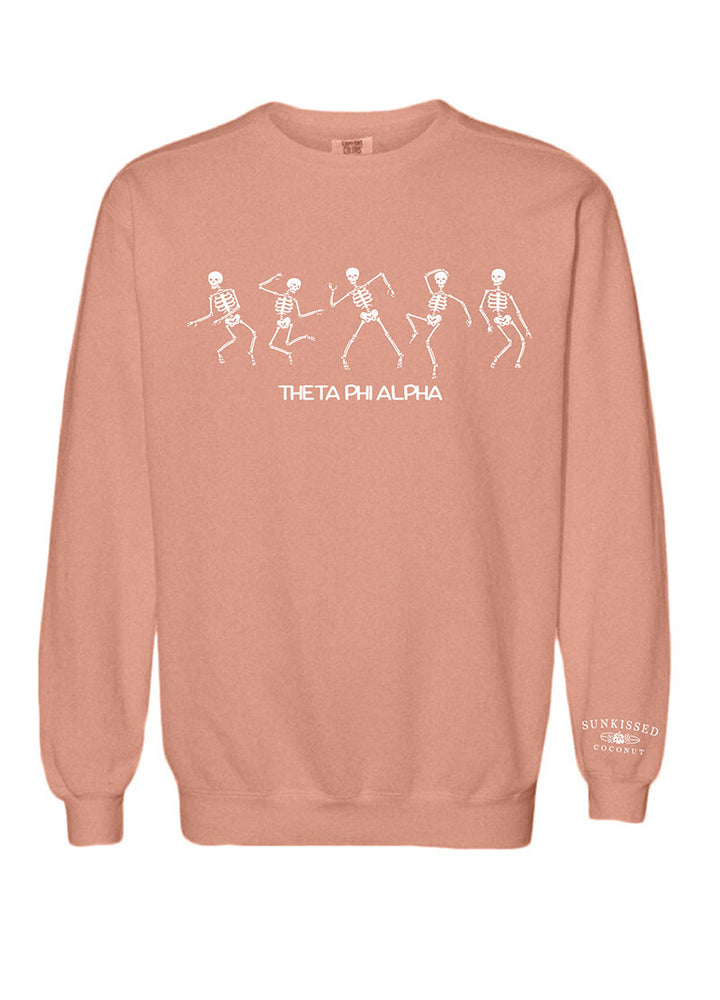 Sunkissed Coconut® Terracotta Skeleton Sorority Crewneck