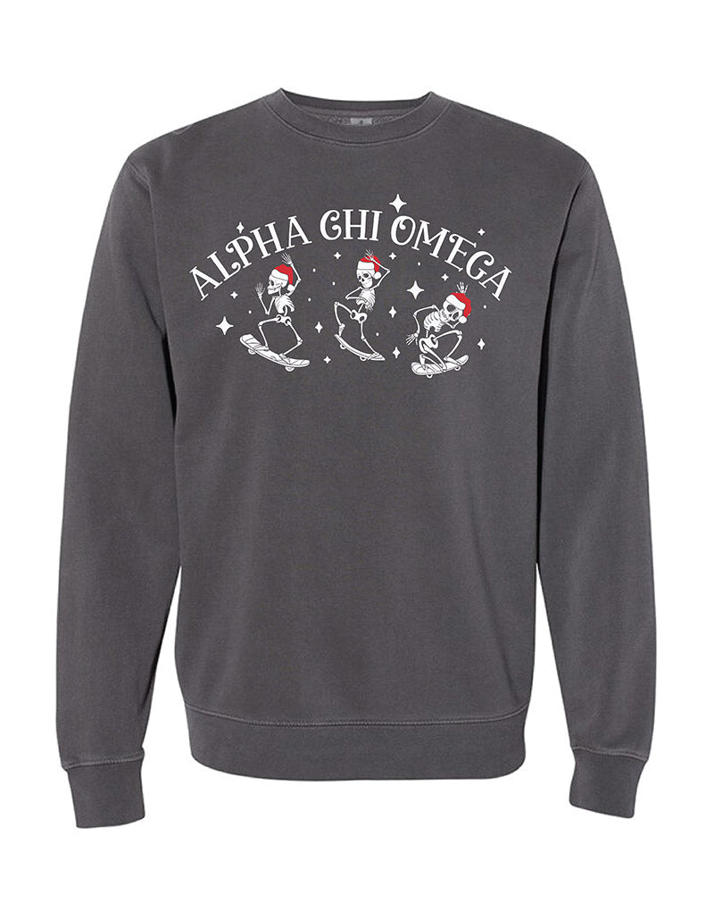 Santa Skeleton Sorority Crewneck