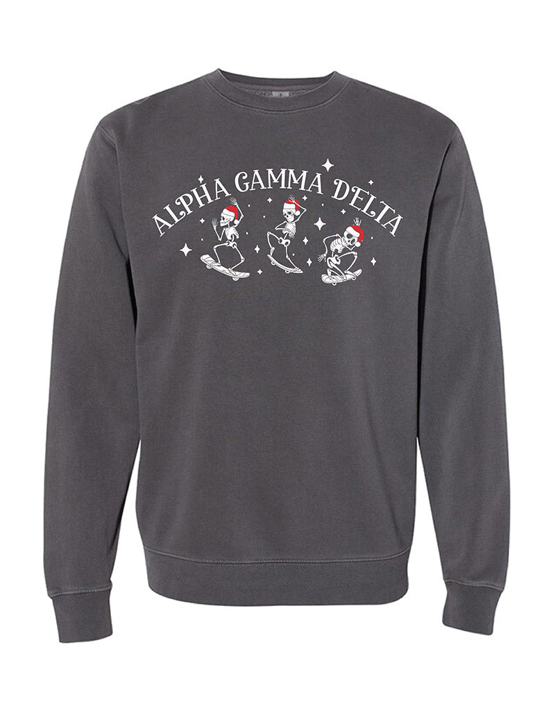 Santa Skeleton Sorority Crewneck