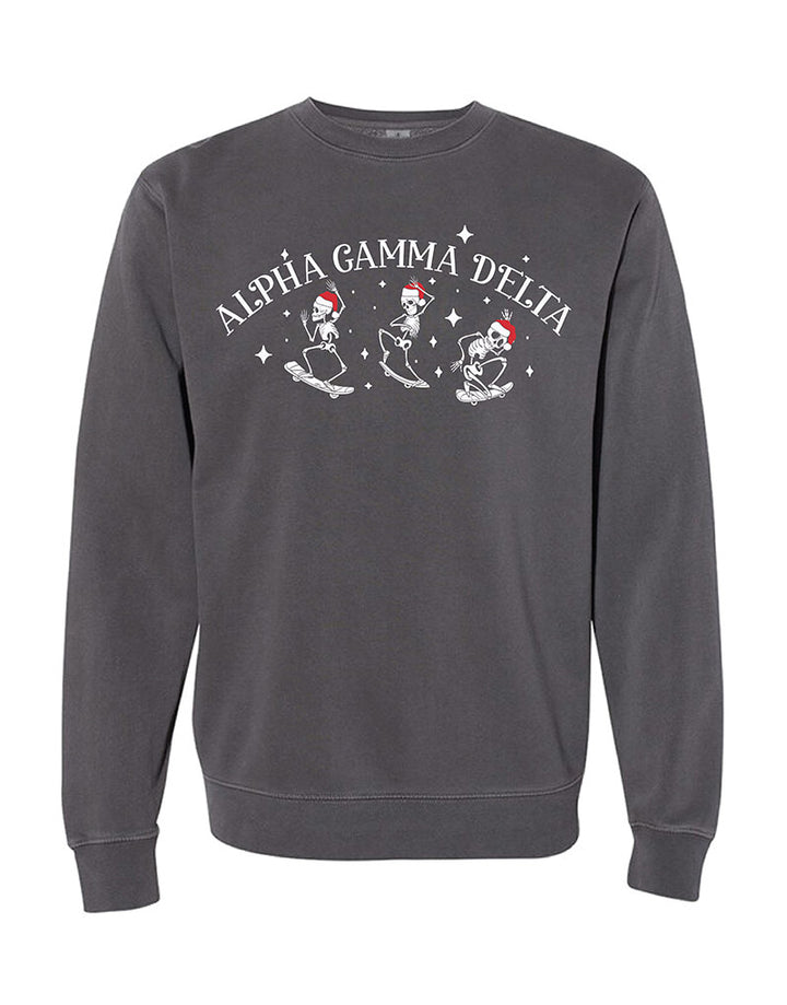 Santa Skeleton Sorority Crewneck