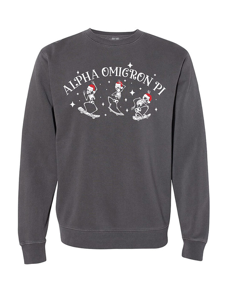 Santa Skeleton Sorority Crewneck