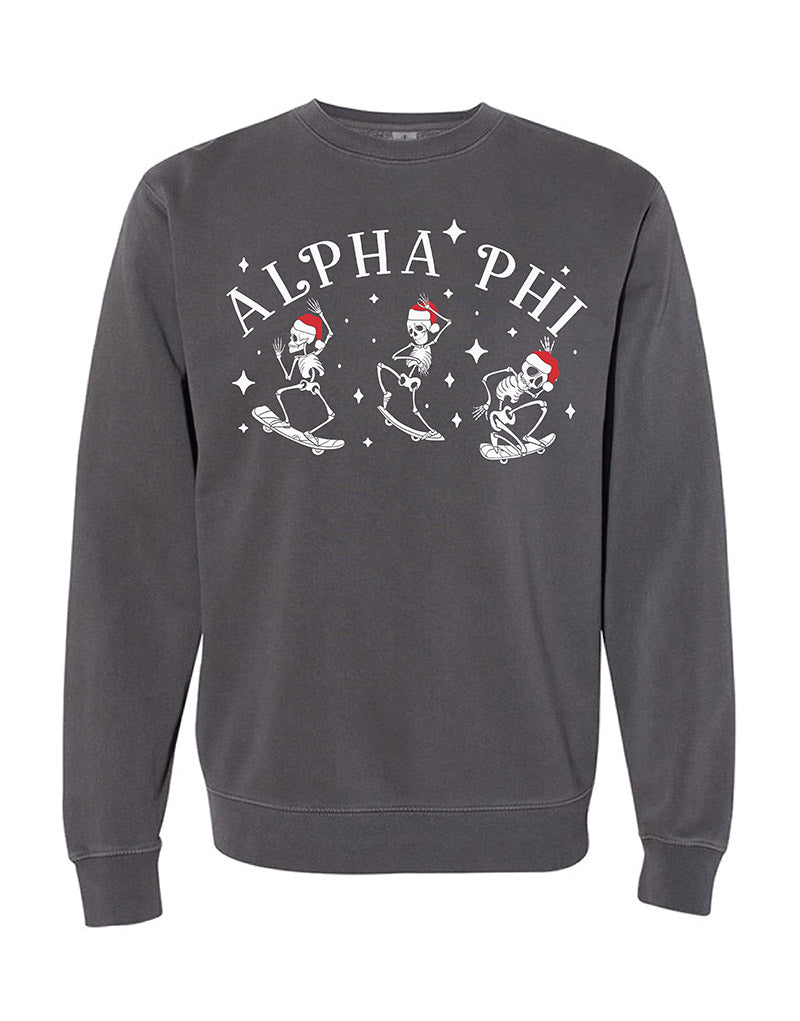Santa Skeleton Sorority Crewneck