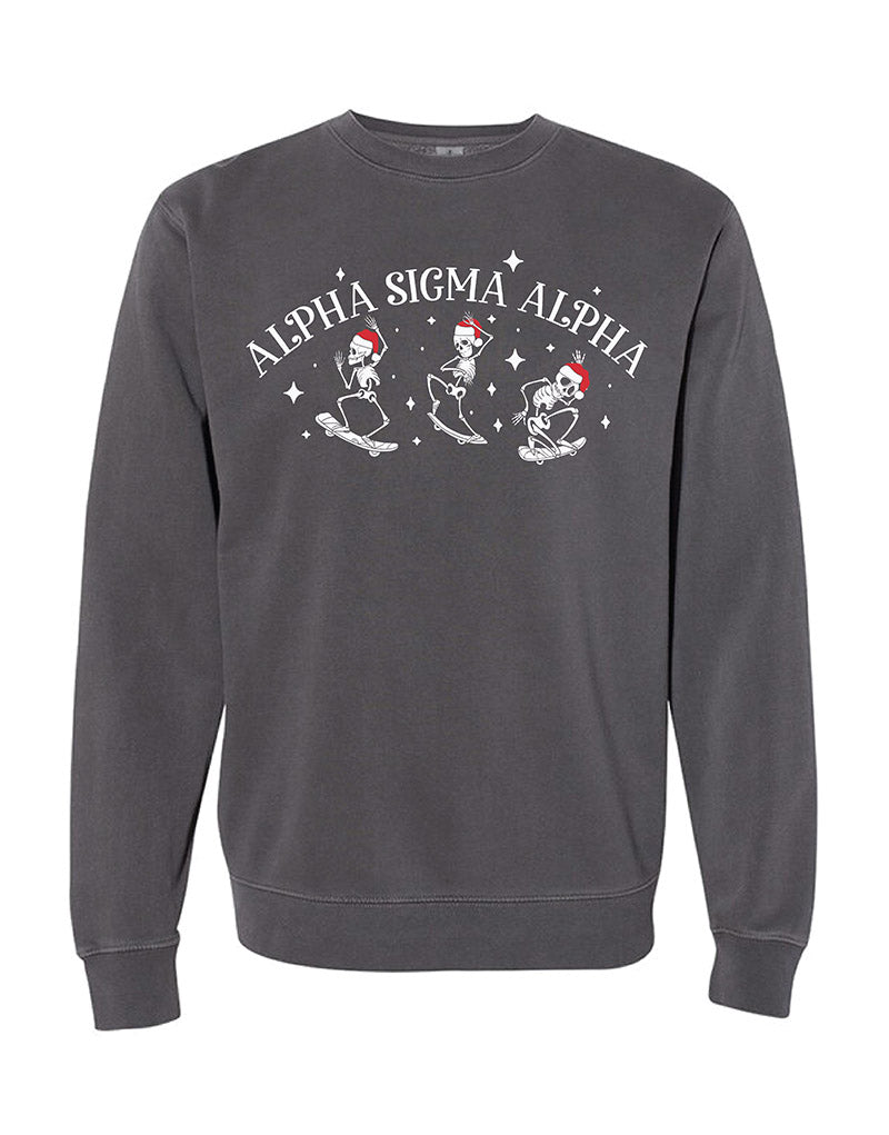 Santa Skeleton Sorority Crewneck