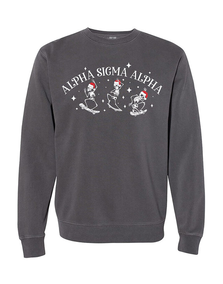 Santa Skeleton Sorority Crewneck