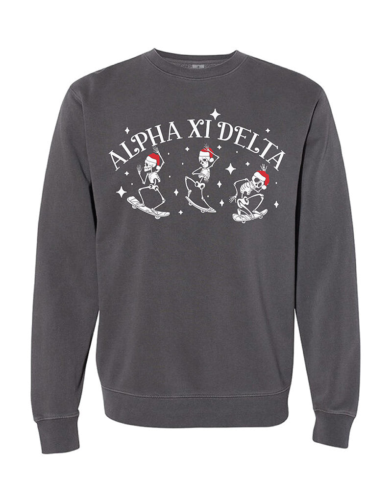 Santa Skeleton Sorority Crewneck
