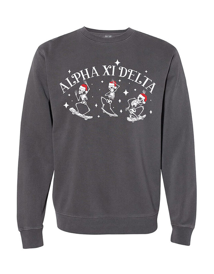 Santa Skeleton Sorority Crewneck