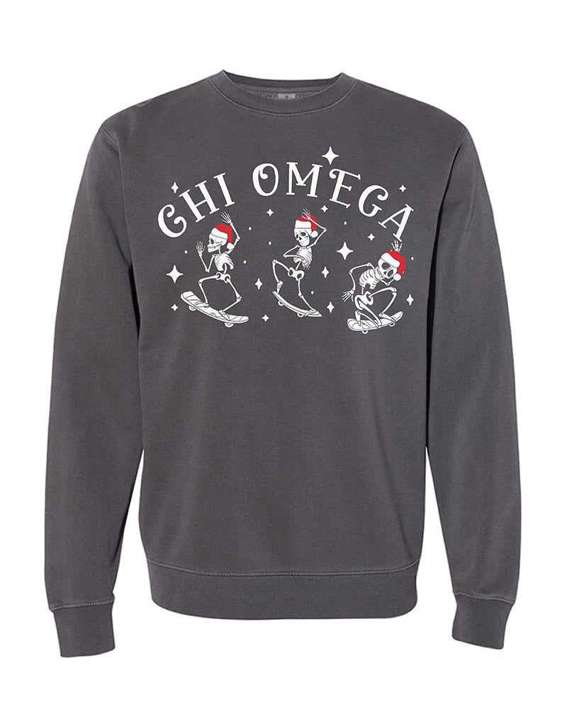 Santa Skeleton Sorority Crewneck