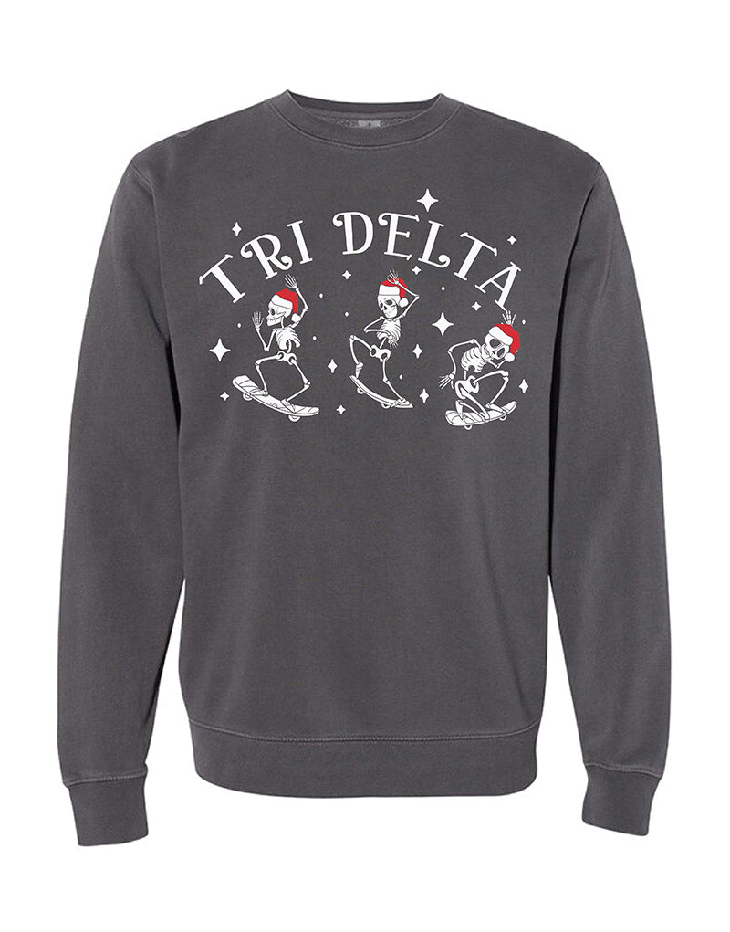 Santa Skeleton Sorority Crewneck