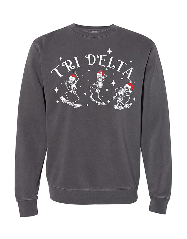 Santa Skeleton Sorority Crewneck