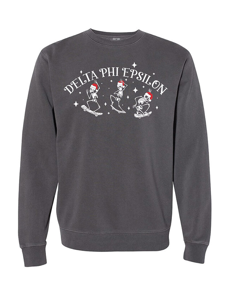 Santa Skeleton Sorority Crewneck