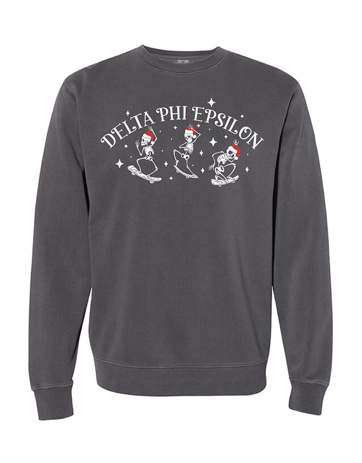 Santa Skeleton Sorority Crewneck
