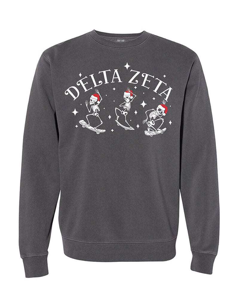 Santa Skeleton Sorority Crewneck