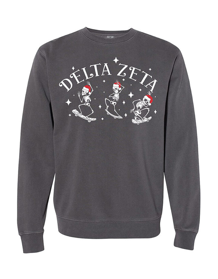 Santa Skeleton Sorority Crewneck