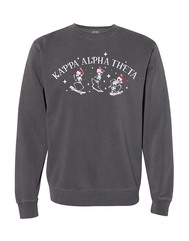Santa Skeleton Sorority Crewneck