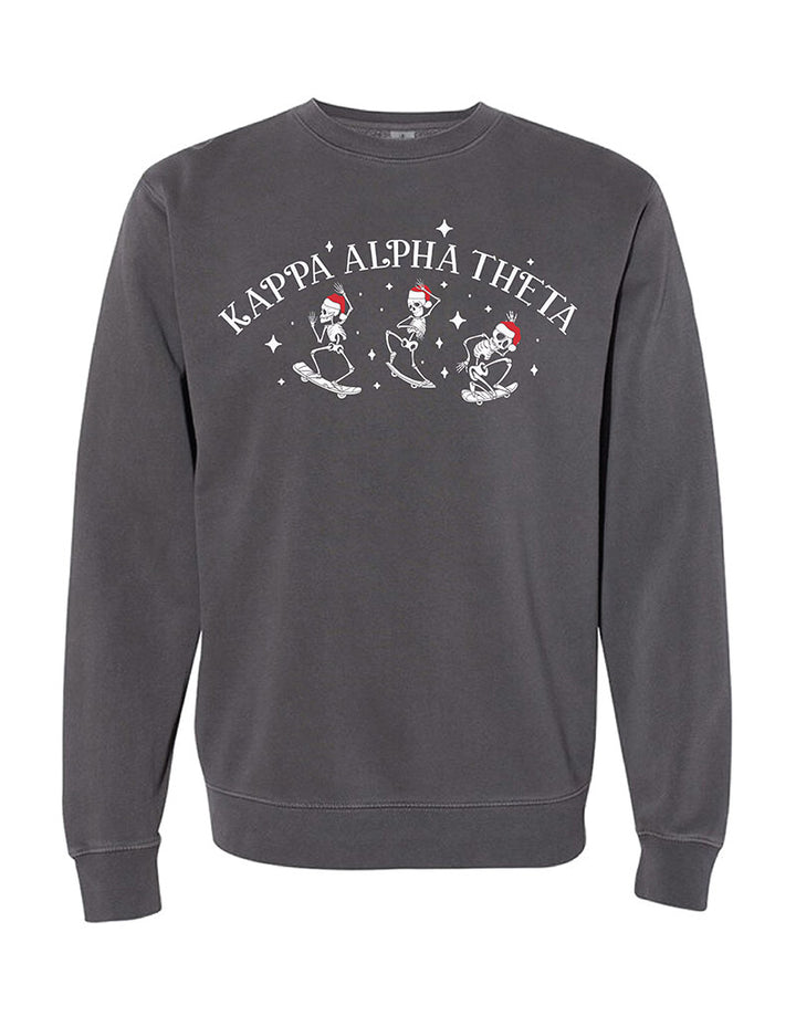 Santa Skeleton Sorority Crewneck