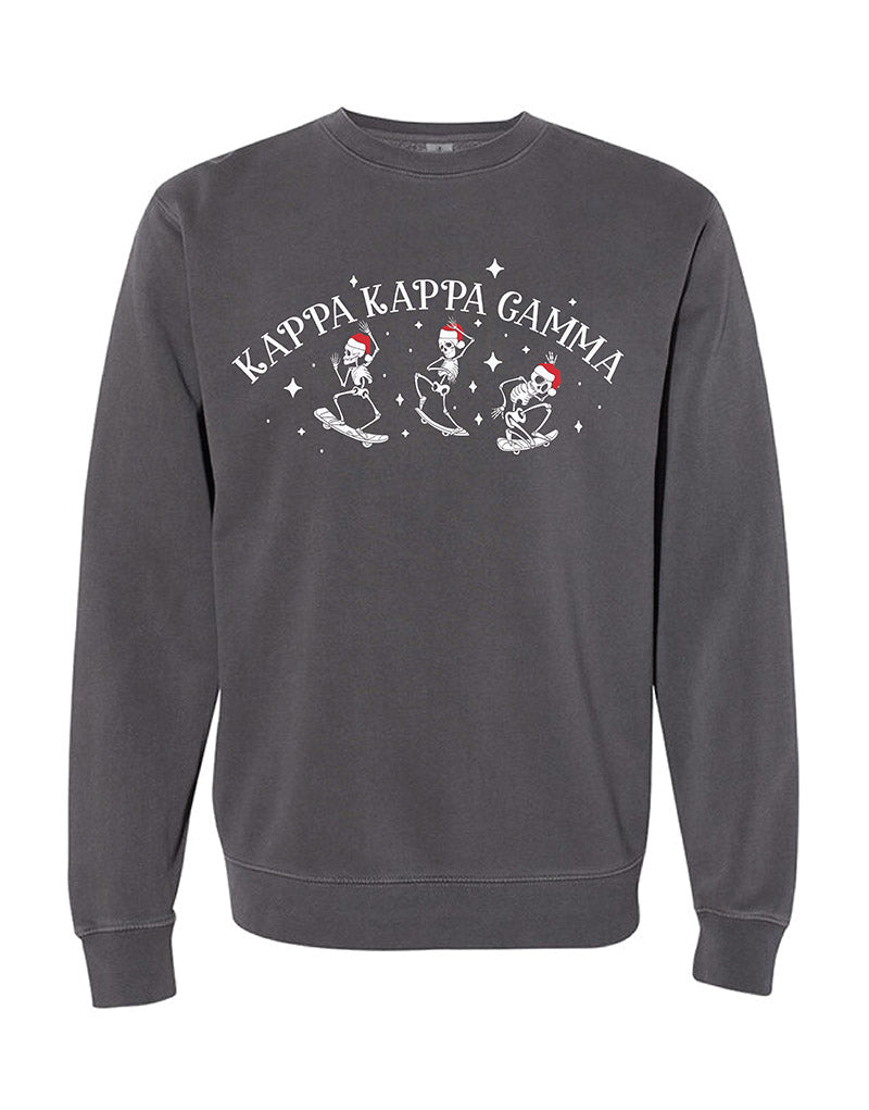 Santa Skeleton Sorority Crewneck