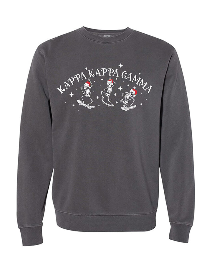 Santa Skeleton Sorority Crewneck