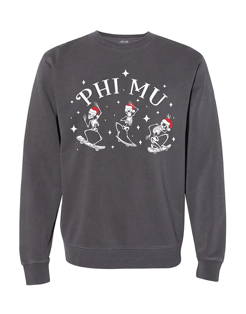 Santa Skeleton Sorority Crewneck
