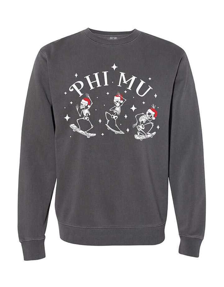 Santa Skeleton Sorority Crewneck