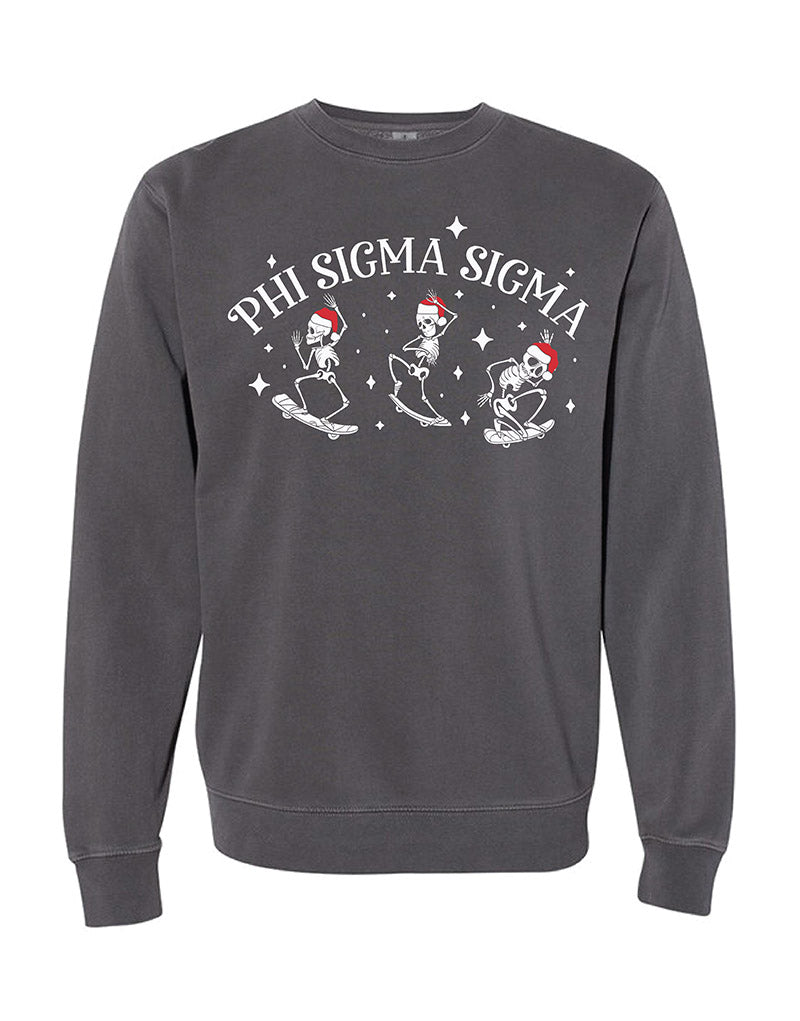 Santa Skeleton Sorority Crewneck