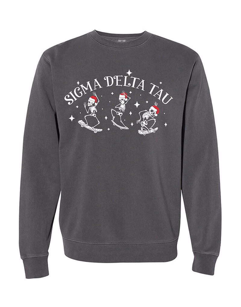 Santa Skeleton Sorority Crewneck
