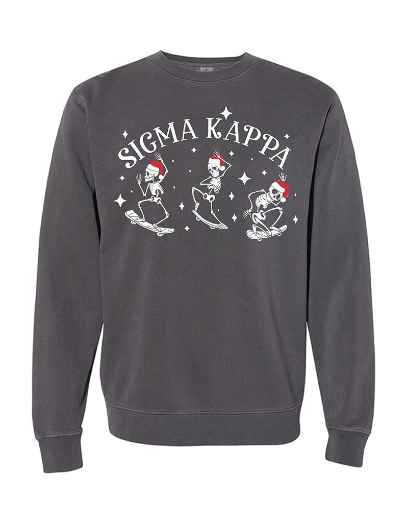 Santa Skeleton Sorority Crewneck