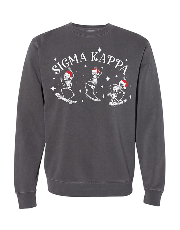 Santa Skeleton Sorority Crewneck