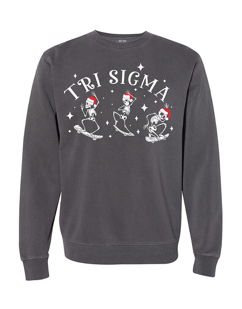 Santa Skeleton Sorority Crewneck