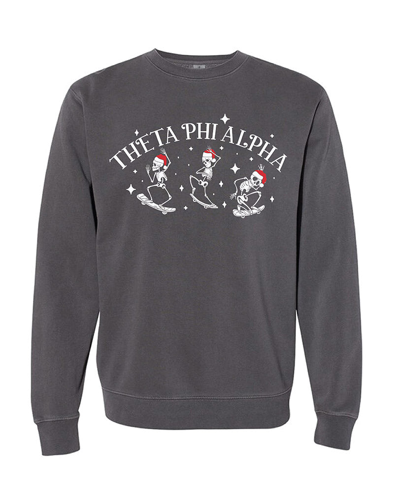Santa Skeleton Sorority Crewneck