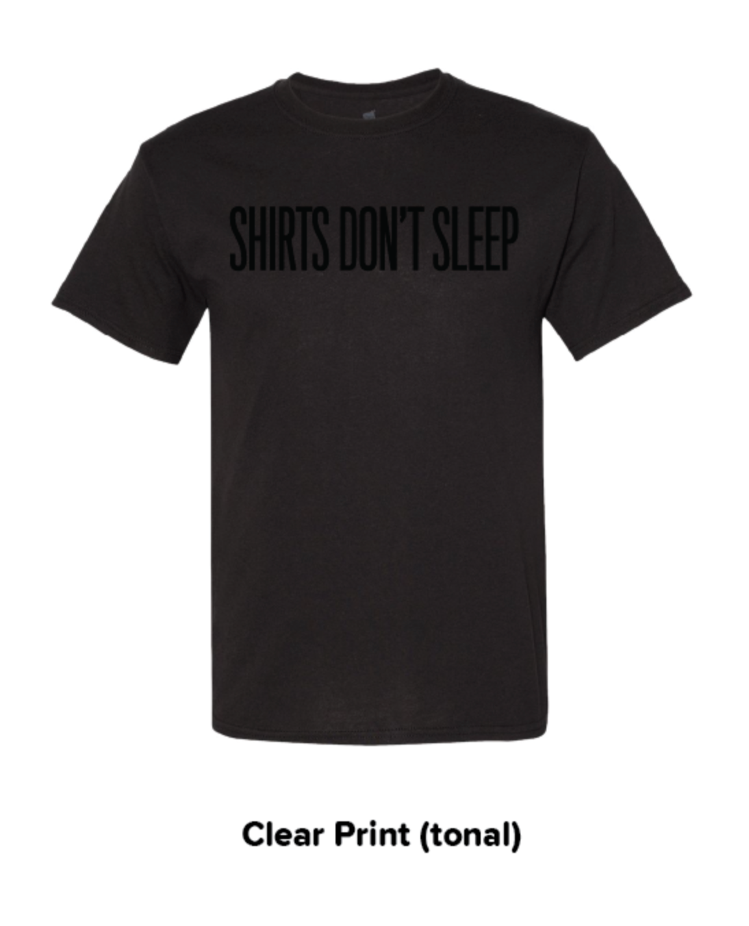 Clear Print (Tonal) Sample Tee – University Tees