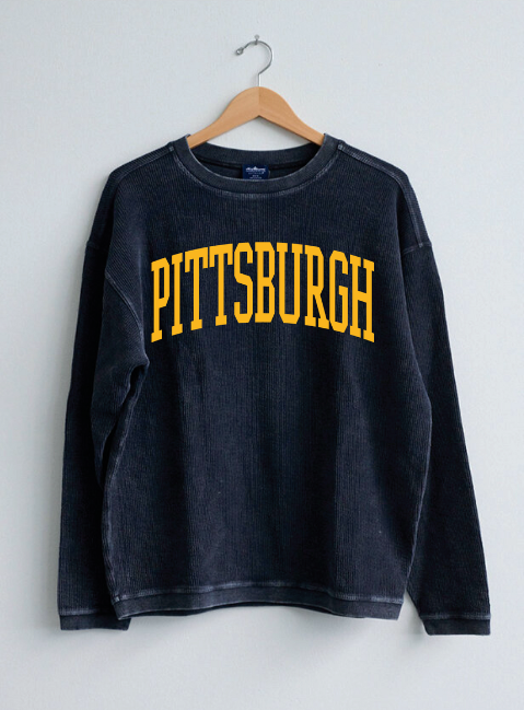 Pittsburgh Corded Crewneck