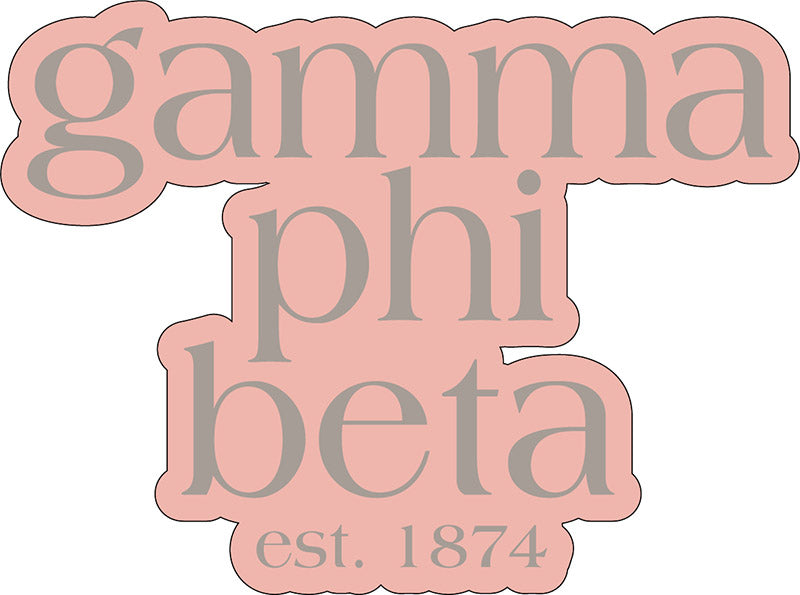 Script Sorority Sticker