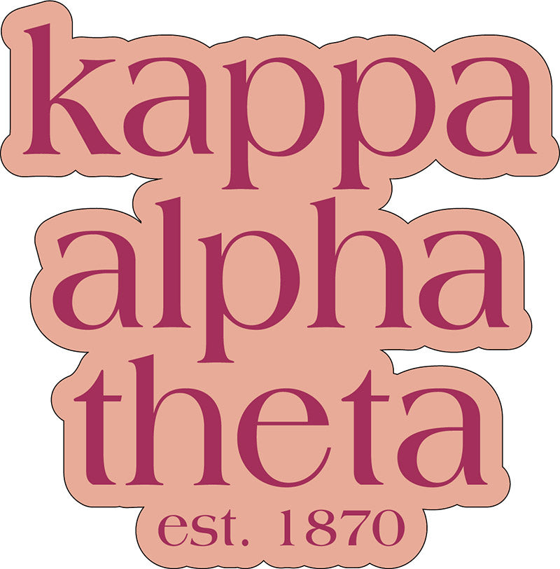 Script Sorority Sticker