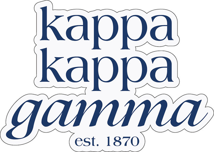 Script Sorority Sticker