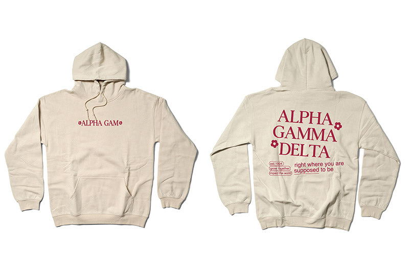 Supposed to Be Sand Sorority Matching Set Hoodie - 2XL