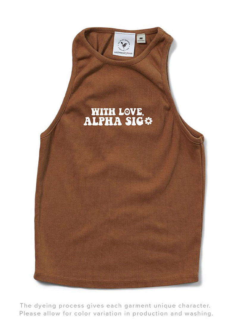 Caffeine With Love Sorority Tank