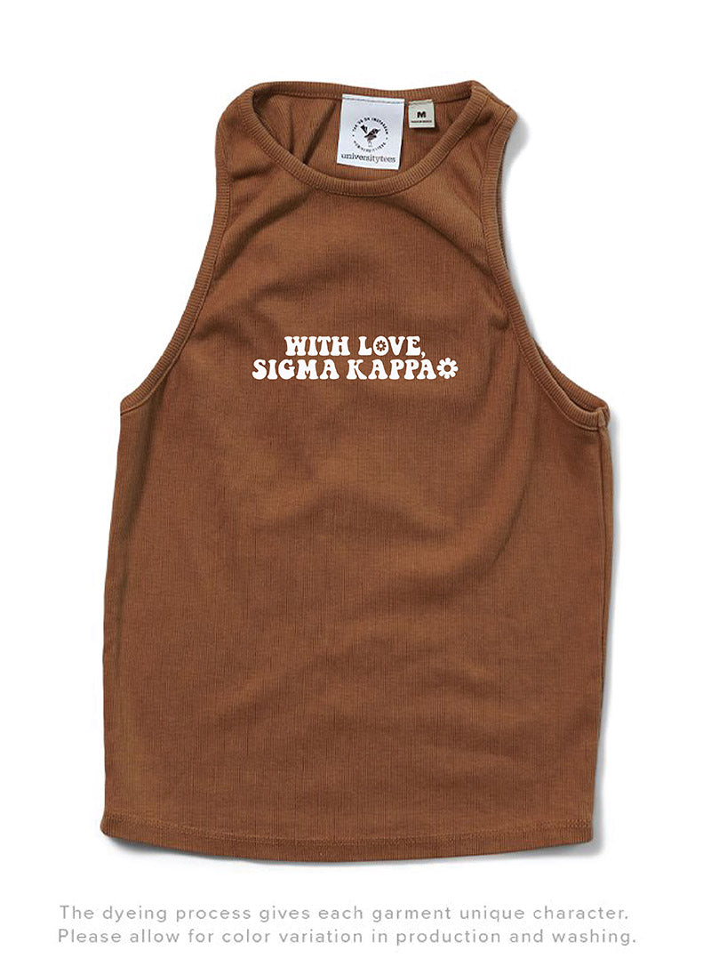 Caffeine With Love Sorority Tank