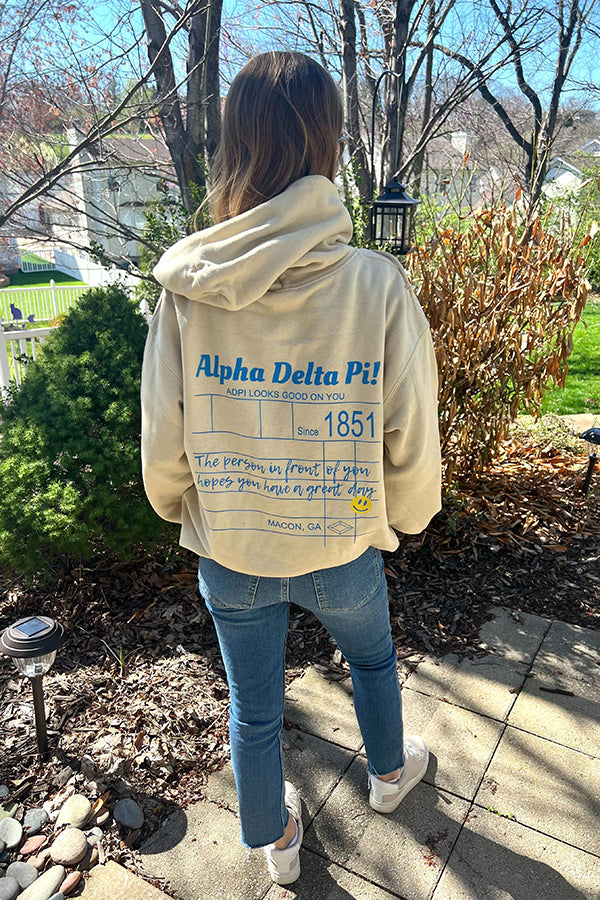 Alpha Delta Pi Check Please Hoodie