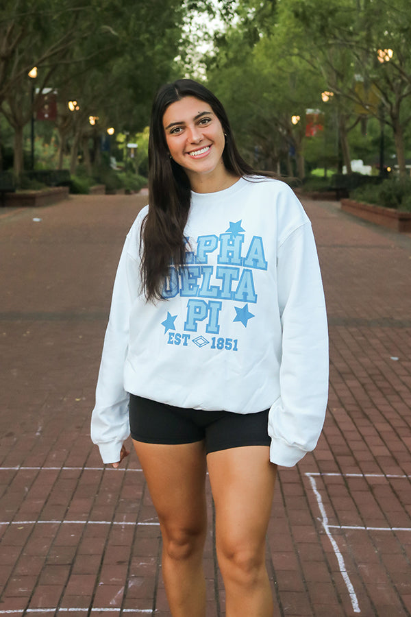 Alpha Delta Pi Colors Crewneck